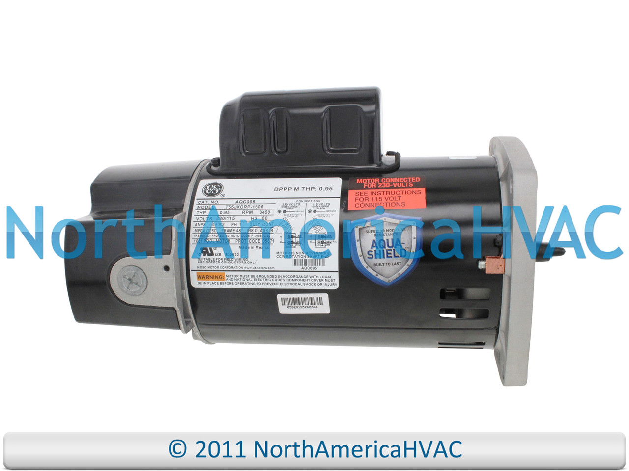 京商 Option House SPA 480WT モーター US Motors Nidec C Flange Pool Spa Pump Motor 3/4 HP Replaces